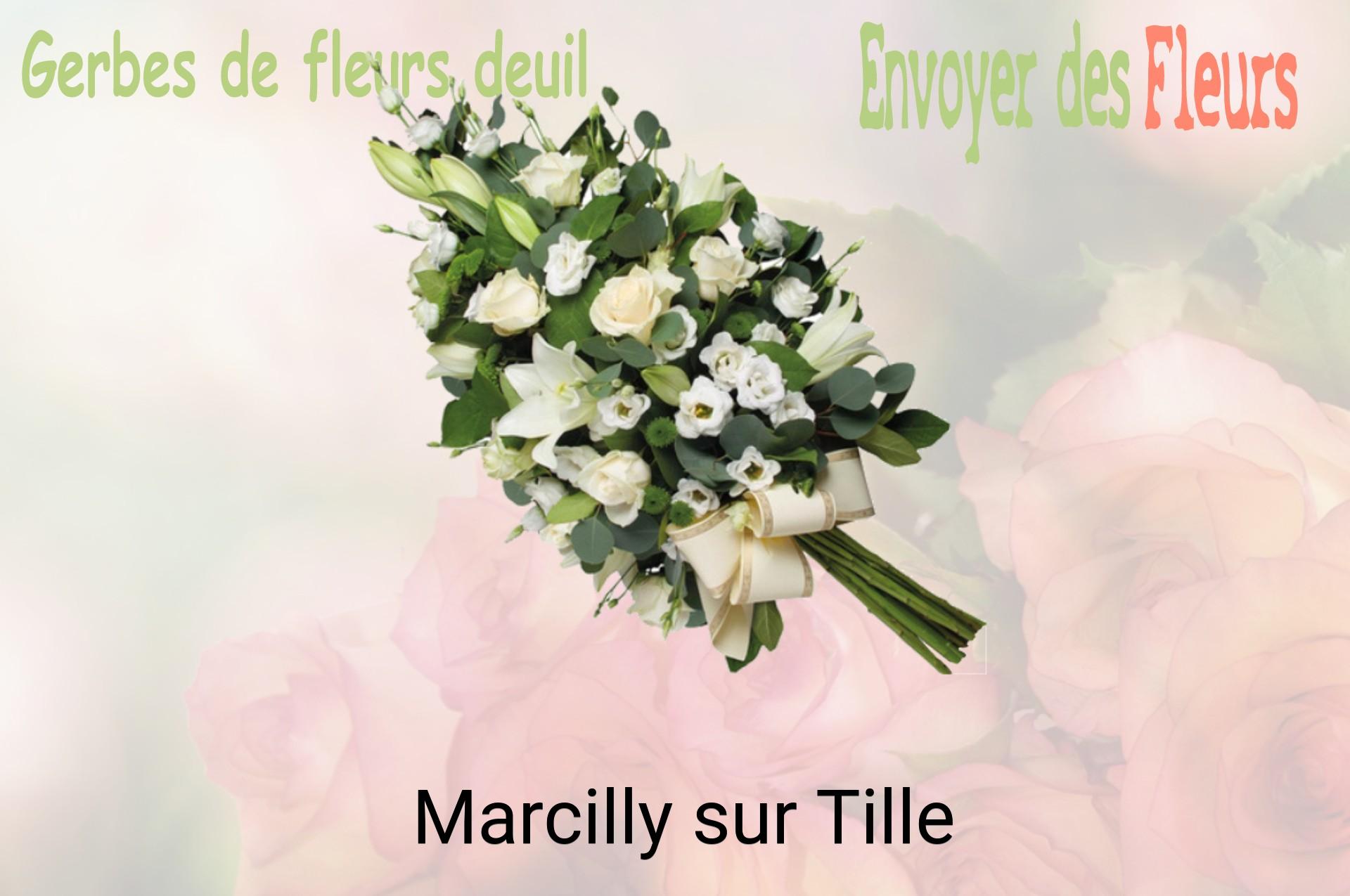 Gerbe de fleurs de deuil livrée à Marcilly-sur-Tille